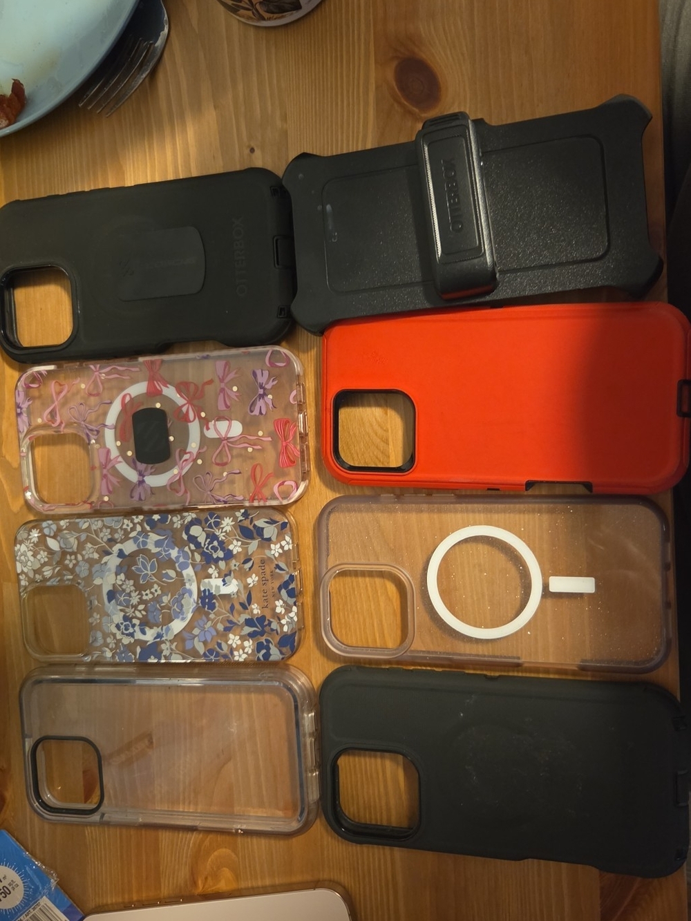 OtterBox Mixed Color Phone Case Bundle - Black, Red, Clear & Floral